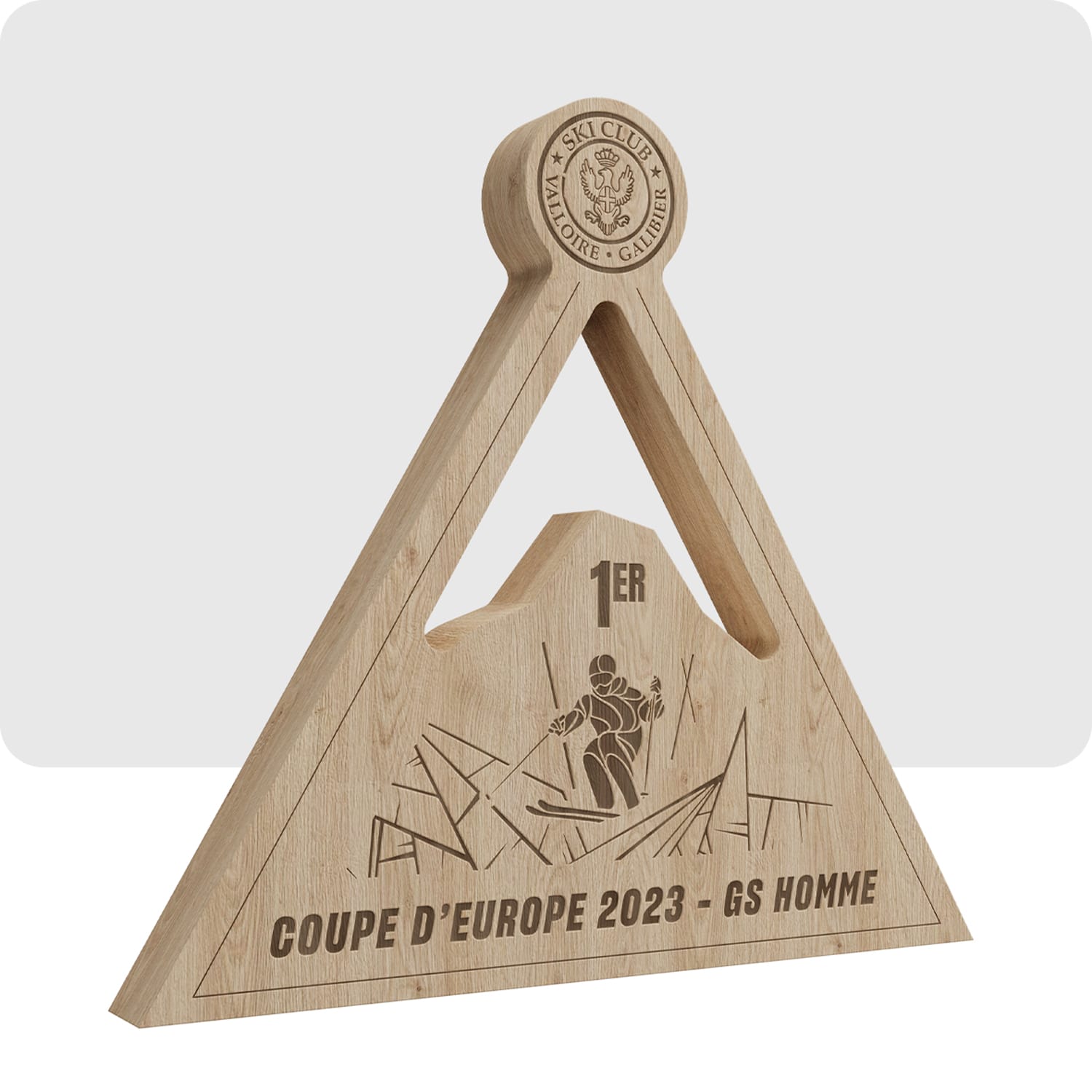 Wooden Trophy - Ski Club Valloire