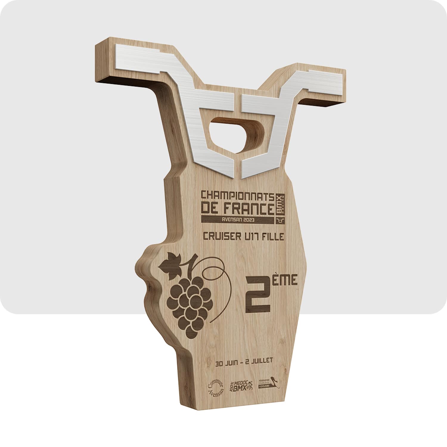 Bi-material Trophy - BMX (French Cycling Federation)