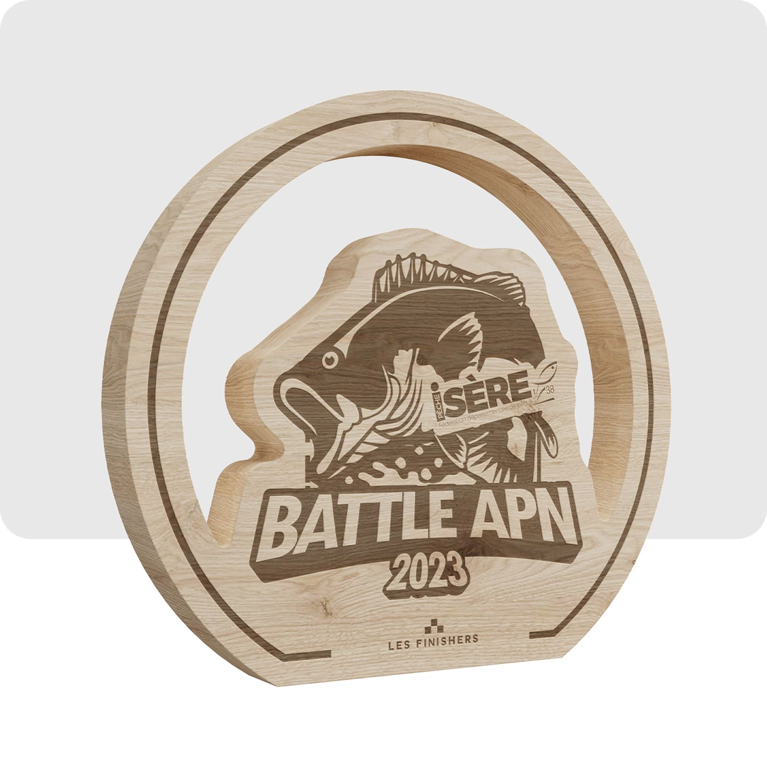 Wooden Trophy - APN Battle Fishing