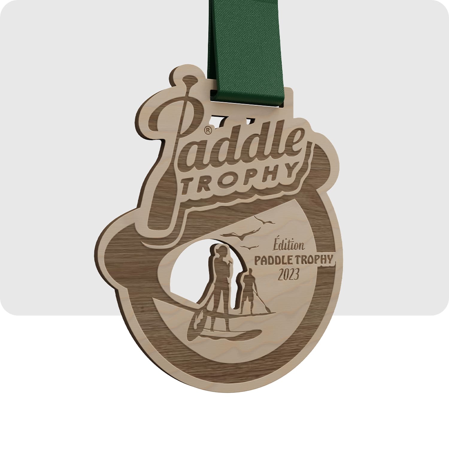 Wooden Medal - Paddle Trophy